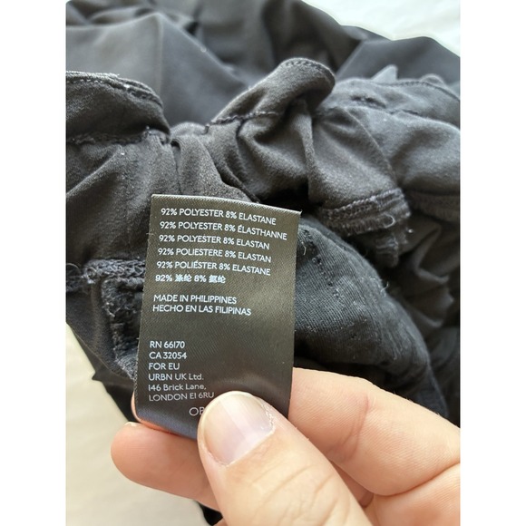 Anthropologie Frederica Harlem Belted Pants Sz Large Black Boho Goth - Picture 7 of 12